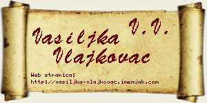 Vasiljka Vlajkovac vizit kartica